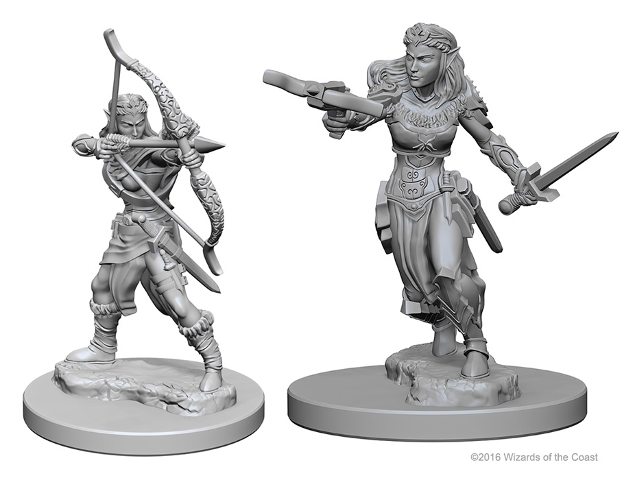 Half-Elf Rogue Female—D&D Nolzur's Marvelous Miniatures W17