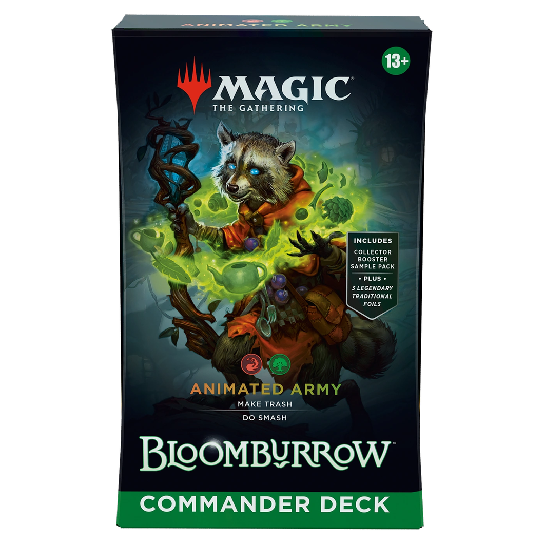 Magic the Gathering TCG: Bloomburrow Commander Deck Animated Army