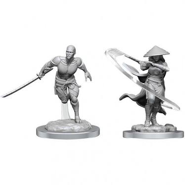 Magic The Gathering Unpainted Miniatures: Kaito Shizuki & the Wanderer W05